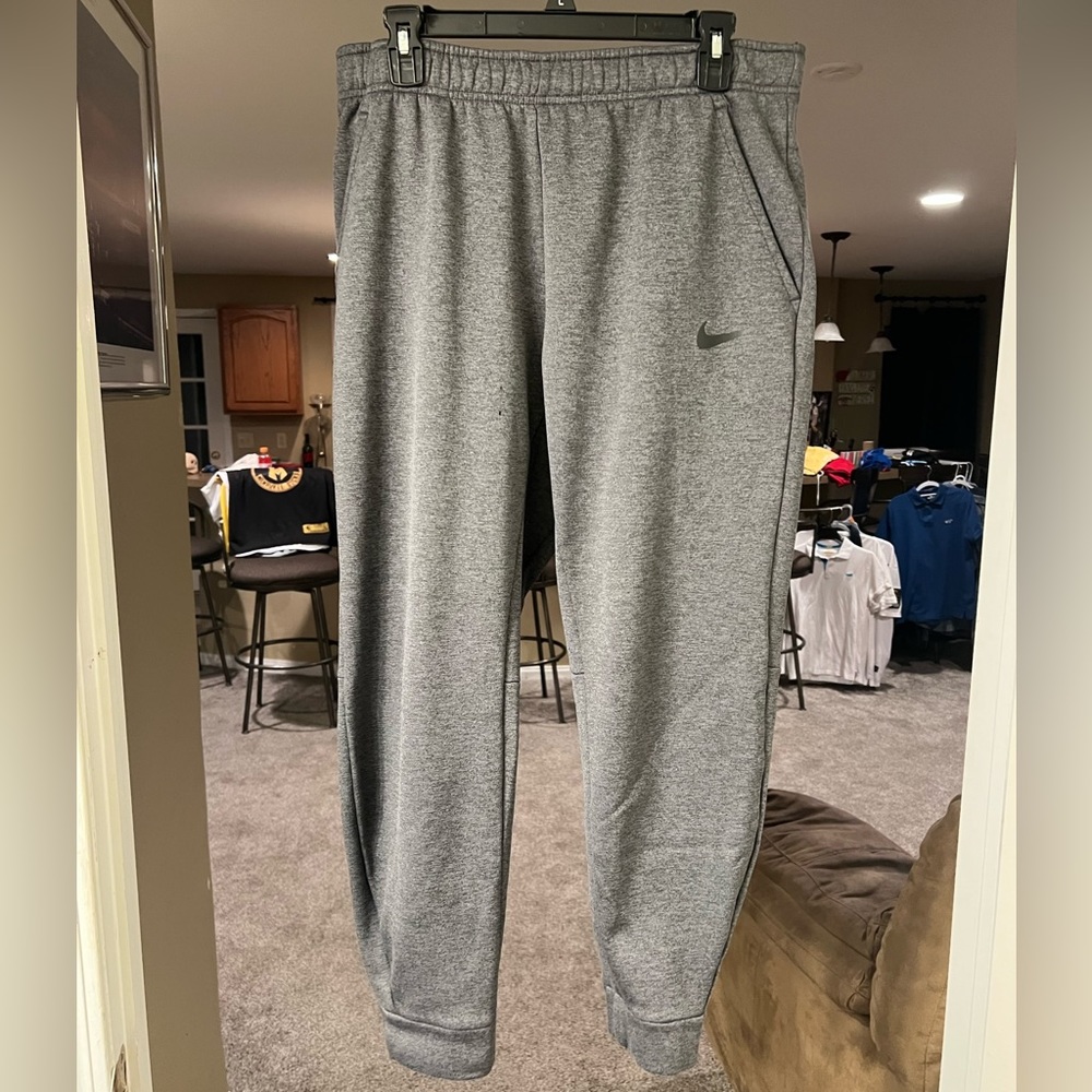 Grey Nike Dri-Fit Pro Combat Large Joggers